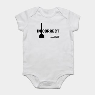 Toilet Plungers on Display at the Front of the Store is Incorrect - David Rose on Schitt's Creek Baby Bodysuit